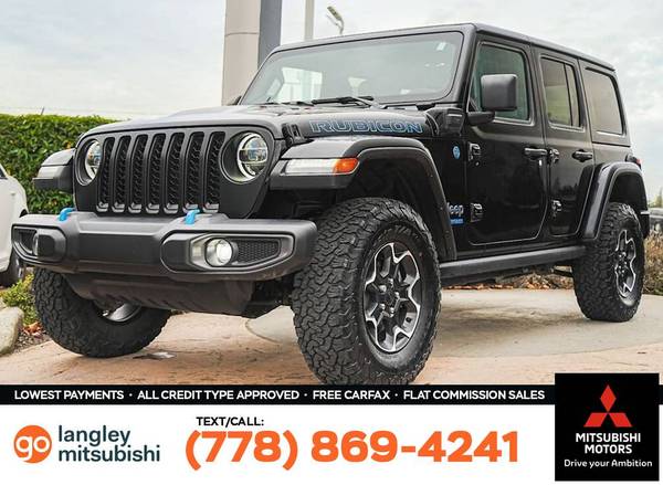 2021 Jeep Wrangler 4xe Unlimited Rubicon for $0 Build Credit,