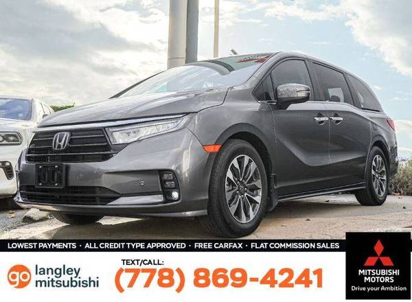 2023 Honda Odyssey EX-L for $0 Build Credit, Poor Credit,