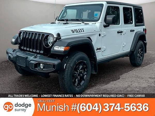 2023 Jeep Wrangler Willys for $0 Build Credit, Poor Credit,