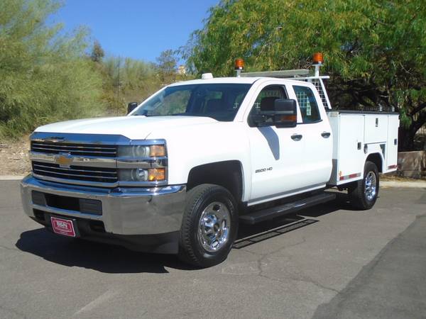2015 Chevy Silverado 2500 Quad Cab Utility Bed Work Truck