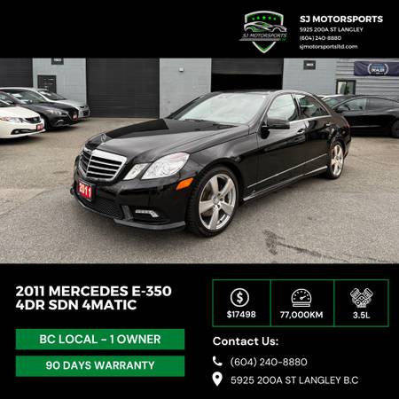2011 Mercedes-Benz E-Class E350 4MATIC for $0 Build Credit, Poor