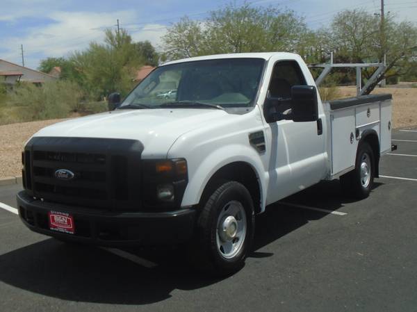 2008 Ford F250 Reg Cab Utility Bed Work Truck for