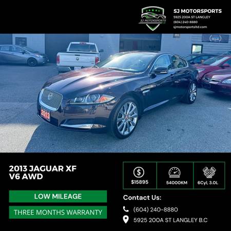 2013 Jaguar XF AWD for $0 Build Credit, Poor Credit,