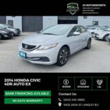 2014 Honda Civic with 3M Warranty for $0 Build Credit,