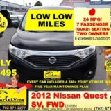 2012 Nissan Quest 3.5 SV for $0 Build Credit, Poor