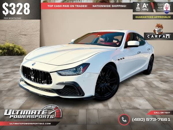 2014 Maserati Ghibli SQ4 - Red Interior - $328/mo! for