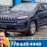 2016 Jeep Cherokee Sport AWD for $0 Build Credit, Poor