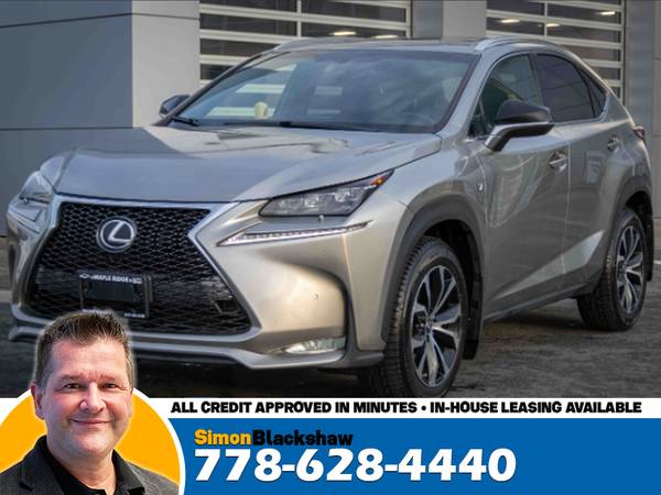 2016 Lexus NX 200t F-Sport Package for $0 Build Credit,