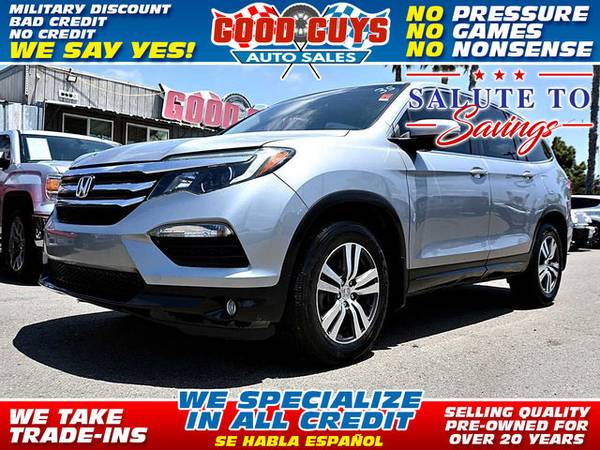 2017 Honda Pilot EX for $0 Build Credit, Poor Credit,