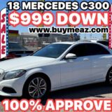 2018 Mercedes-Benz C-Class for $0 Build Credit, Poor Credit, Bad