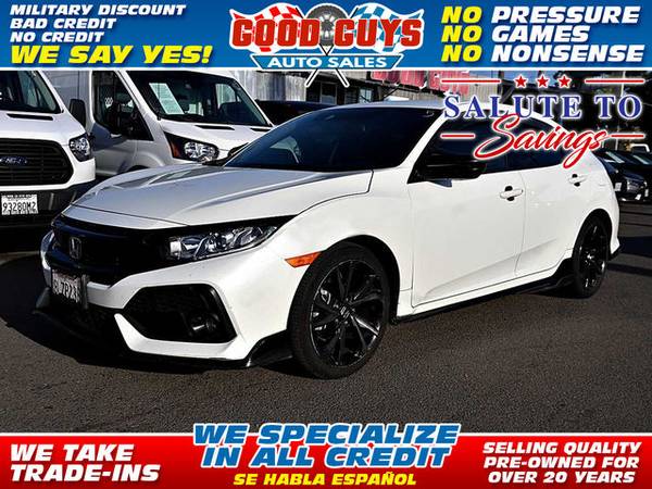 2019 Honda Civic Sport Hatchback for $0 Build Credit, Poor