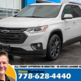 2021 Chevrolet Traverse RS for $0 Build Credit, Poor Credit,