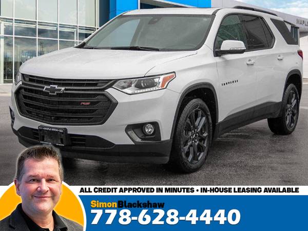2021 Chevrolet Traverse RS for $0 Build Credit, Poor Credit,