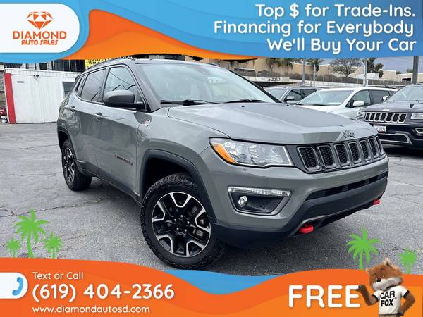 2021 Jeep Compass Trailhawk 4x4 for $0 Build Credit, Poor