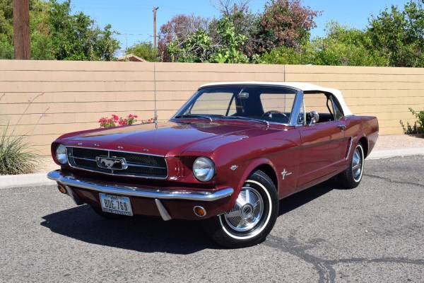1965 Ford Mustang 289 V8 Convertible - 1 Owner -