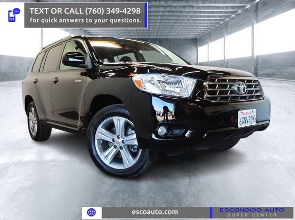 2008 Toyota Highlander Sport - Good/Bad/No Credit Welcome! for $0