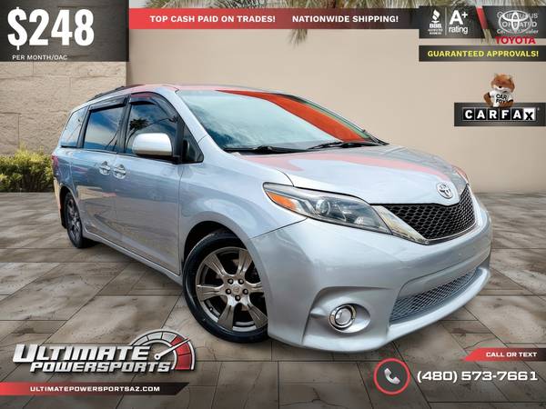 2017 Toyota Sienna SE Premium - $248/mo for $0 Build