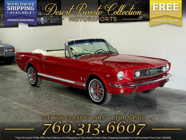 1965 Ford Mustang GT Convertible for $0 Build Credit, Poor