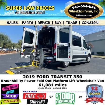 2019 Ford Transit 350 XL Van for $0 Build Credit,