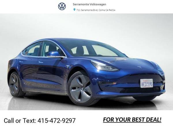 2018 Tesla Model 3 Long Range Sedan Deep Blue Metallic