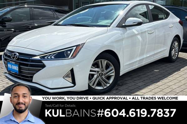 2020 Hyundai Elantra Preferred Sedan for $0 Build Credit, Poor