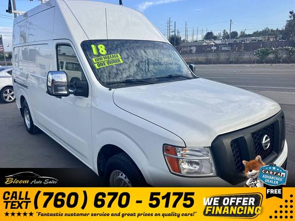 2018 Nissan NV2500 HD S High Roof Cargo Van for