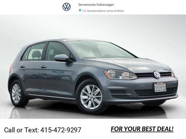2016 VW Golf TSI S 4-Door Hatchback Platinum Gray for
