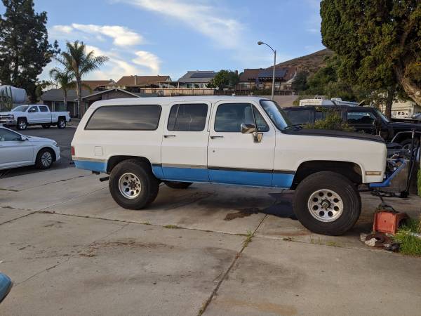 1985 Chevy Suburban 3/4 HD 4x4 for $0 Build Credit,
