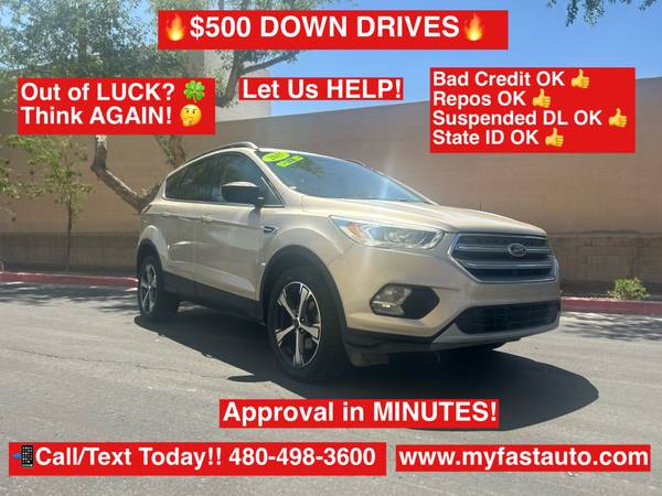 2017 Ford Escape SE for $0 Build Credit, Poor Credit,