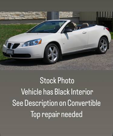 2007 Pontiac G6 GT Convertible for $0 Build Credit, Poor