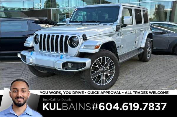 2023 Jeep Wrangler 4xe Sahara for $0 Build Credit, Poor