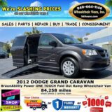 2012 Dodge Grand Caravan Wheelchair Van for $0 Build Credit,