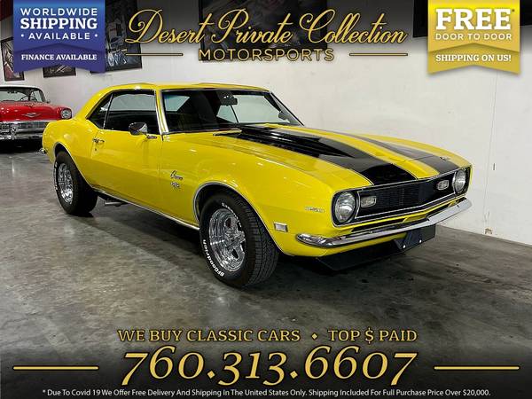 1968 Chevrolet Camaro SS 383 Stroker Coupe for $0 Build