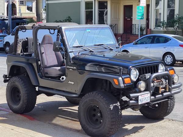 '98 TJ Wrangler, Black, Lifted, Winch, Excellent Condition for $0