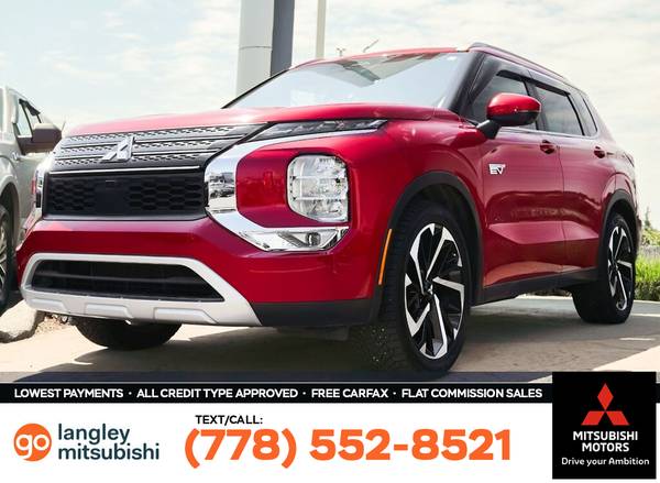 2023 Mitsubishi Outlander PHEV LE S-AWC for $0 Build Credit,