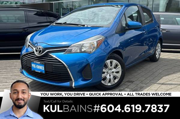 2015 Toyota Yaris LE Hatchback for $0 Build Credit, Poor