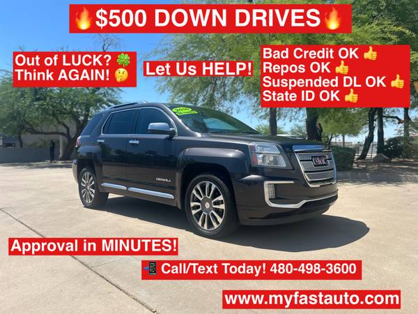 2016 GMC Terrain SLT for $0 Build Credit, Poor Credit,