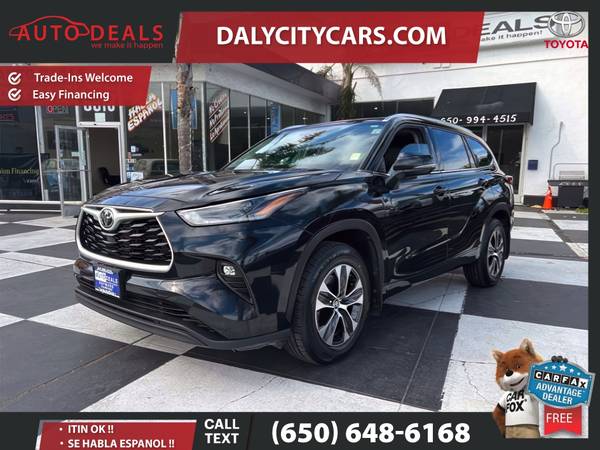 2021 Toyota Highlander XLE 4D SUV for $0 Build Credit,