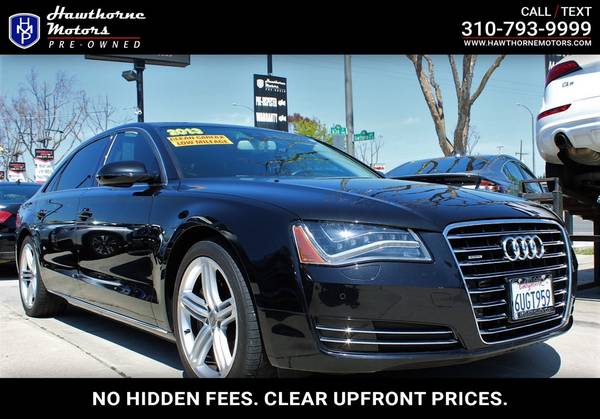 2013 Audi A8 L 3.0L Sedan Emerald Black Metallic for
