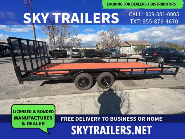 2025 Sky Trailers 8.5X20 Buggy Trailer for $0 Build Credit,
