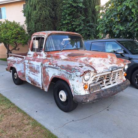 1956 Chevy 1/2 Ton Short Bed Truck V8 4-Speed Manual