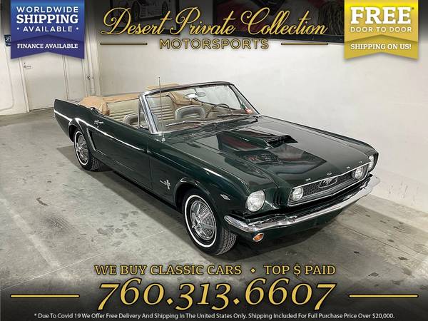 1965 Ford Mustang Convertible 289 V8 AC, Power Top, Power