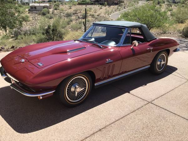 1966 Corvette Convertible 427/425 for $0 Build Credit, Poor Credit,