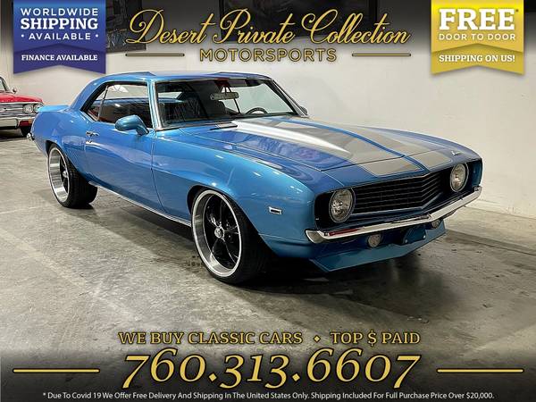1969 Chevrolet Camaro 350 V8 Coupe for $0 Build Credit,
