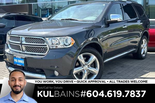 2011 Dodge Durango Citadel 4x4 SUV for $0 Build Credit,