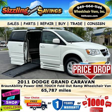 2011 Dodge Grand Caravan Wheelchair Van for $0 Build Credit,