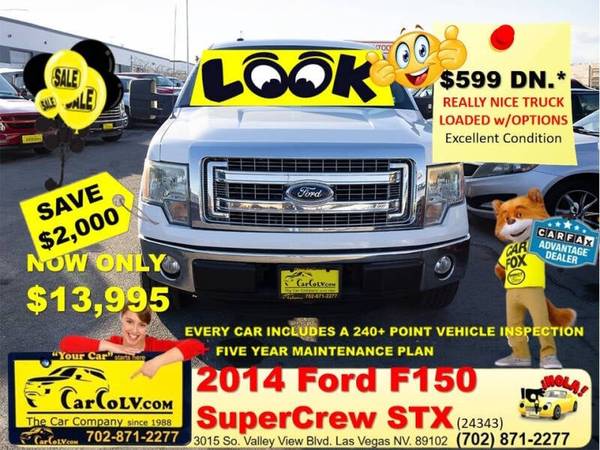 2014 Ford F-150 STX for $0 Build Credit, Poor Credit,