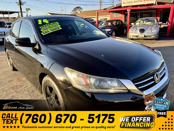 2014 Honda Accord Sport Sedan 6M for $0 Build Credit,