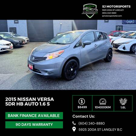 2015 Nissan Versa for $0 Build Credit, Poor Credit, Bad