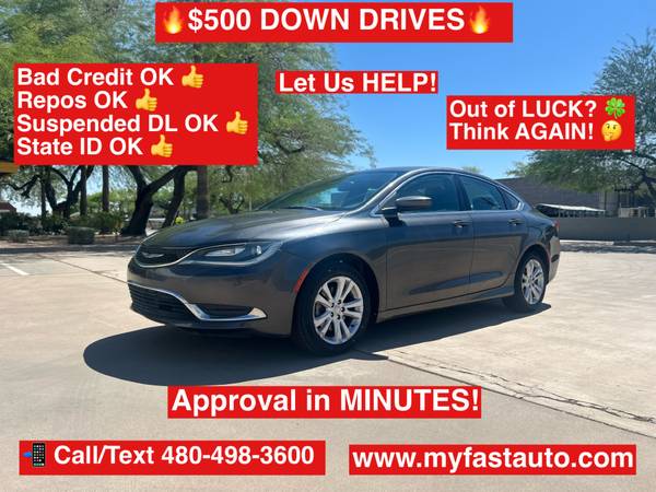 2016 Chrysler 200 Limited - $500 Down Delivery - Bad